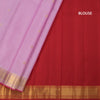 Light Pink Silk Saree With Chakra Buttas And Gold Zari Border