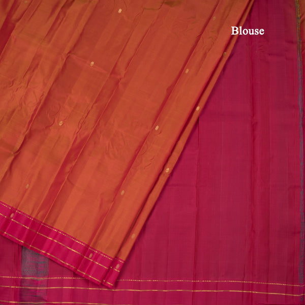Shot Colour Silk Saree With Zari Buttas And Zari Border 02
