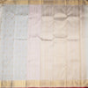 Cream Silk Saree With Chakra Buttas And Rettapet Border