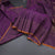 Purple Silk Saree With Malli Moggu Design And Checked Border