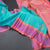 Turquoise Blue Silk Saree With Peacock Design And Thread Border