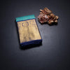Turquoise Blue Brocade Silk Saree And Gold Zari Border