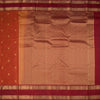 Orange Silk Saree With Stripes Design And Rettapet Border