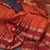 Orange Silk Saree With Stripes Design And Rettapet Border