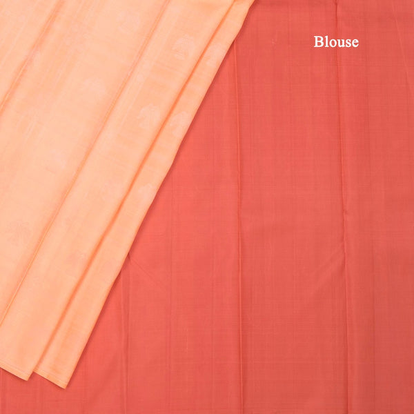 KSSMLSR42078-4-Peach-Borderless-Silk-Saree-With-Thread-And-Zari-Work-blouse