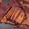 KSSMLSR42079-Wine-Colour-Brocade-Silk-Saree-And-Zari-Border-main