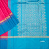 KSSMLSR42081-3-Hot-Pink-Plain-Silk-Saree-And-Blue-Border-pallu