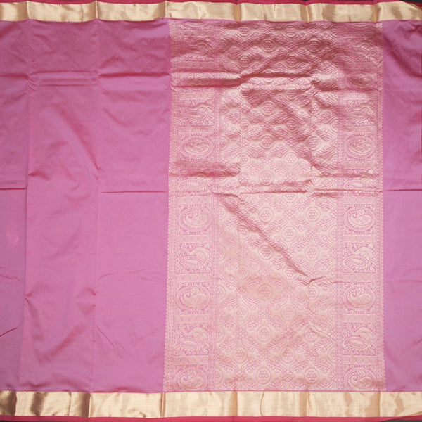 KSSMLSR42086-2-Semi-Silk-Taffy-Pink-Plain-Saree-And-Zari-Border-full-veiw