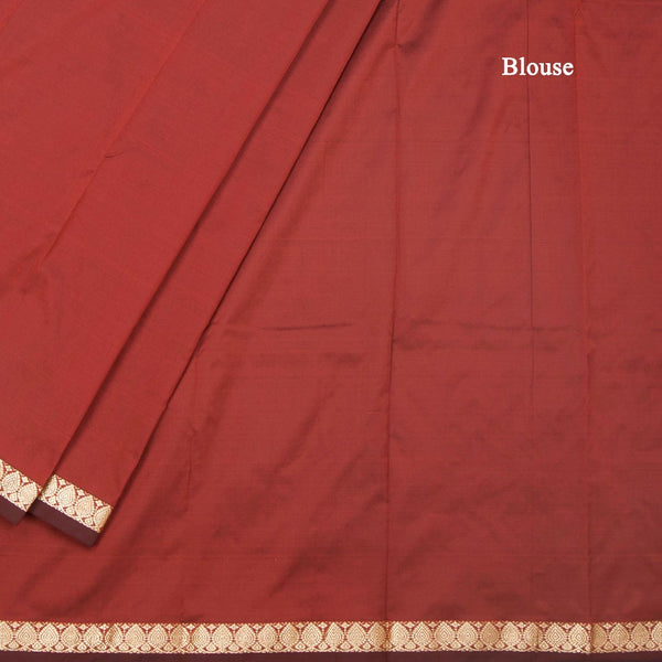 KSSMLSR42091-4-Semi-Silk-Maroon-Plain-Saree-And-Zari-Border-02-blouse