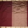 KSSMLSR42109-2-Semi-Silk-Plain-Maroon-Saree-And-Zari-Border-full-veiw