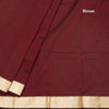 KSSMLSR42109-4-Semi-Silk-Plain-Maroon-Saree-And-Zari-Border-blouse