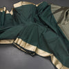 KSSMLSR42110-Semi-Silk-Plain-Dark-Green-Saree-And-Zari-Border-main