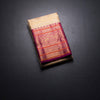 KSSMLSR42244-1-Sandal-Zari-Checked-Silk-Saree-And-Pink-Gold-Zari-Border-fold