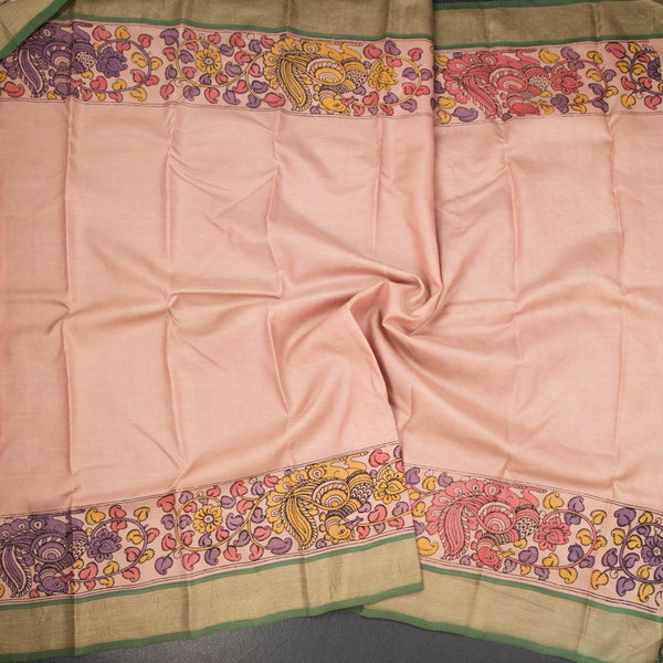 KSSMLSR42346-4-Peach-Silk-Saree-With-Kalamkari-Printed-And-Zari-Border-crush