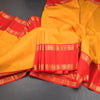 KSSMLSR42349-Mango-Yellow-Silk-Saree-With-Chakra-Buttas-And-Rettapet-Border-main