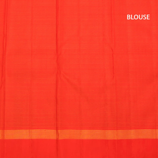 KSSMLSR42353-3-Red-Silk-Saree-With-Small-Buttas-In-Stripes-Design-And-Self-Border-blouse