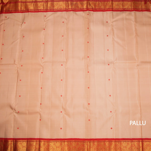 KSSMLSR42356-2-Light-Peach-Silk-Saree-With-Thread-Buttas-And-Temple-Zari-Border-pallu