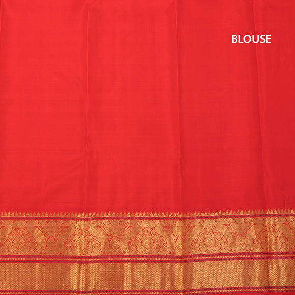 KSSMLSR42356-3-Light-Peach-Silk-Saree-With-Thread-Buttas-And-Temple-Zari-Border-blouse
