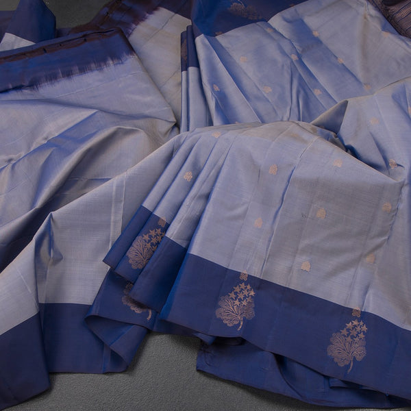 KSSMLSR42483-Shot-Colour-Silk-Saree-With-Zari-Buttas-And-Border-In-Floral-Design-main