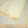 8 X 4 Plain Off White Silk Dhoti With Angavastram and Matching Shirt Material