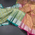 Green Tissue Silk Saree With Triangle Patterns In Gold And Silver Zari - Kumaran Silks