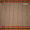 KSSRSSR42399-3-Dharwad-Cotton-Light-Brown-Plain-Saree-And-Zari-Border-blouse