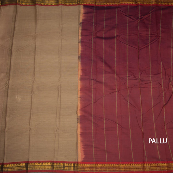 KSSRSSR42400-2-Dharwad-Cotton-Golden-Brown-Plain-Saree-And-Zari-Border-pallu