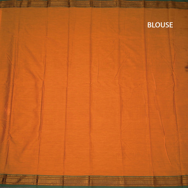 KSSRSSR42401-3-Dharwad-Cotton-Mango-Yellow-Plain-Saree-And-Zari-Border-blouse