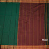 KSSRSSR42403-2-Dharwad-Cotton-Dark-Green-Plain-Saree-And-Zari-Border-pallu