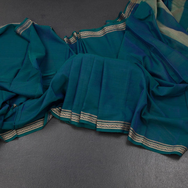 KSSRSSR42410-Dharwad-Cotton-Shot-Colour-Plain-Saree-And-Thread-Border-main
