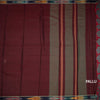 KSSRSSR42411-2-Dharwad-Cotton-Maroon-Plain-Saree-Print-With-Thread-Border-pallu
