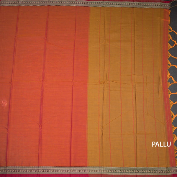KSSRSSR42413-2-Dharwad-Cotton-Shot-Colour-Plain-Saree-And-Thread-Border-05-pallu