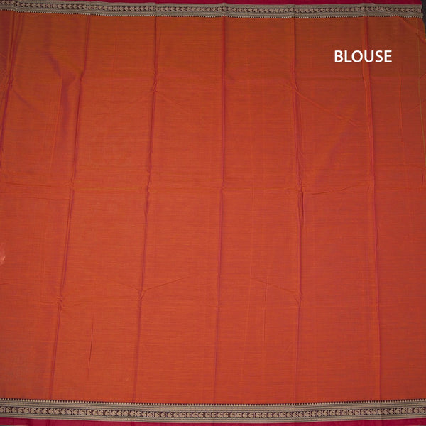 KSSRSSR42413-3-Dharwad-Cotton-Shot-Colour-Plain-Saree-And-Thread-Border-05-blouse