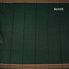KSSRSSR42416-3-Dharwad-Cotton-Forest-Green-Plain-Saree-And-Thread-Border-06-blouse