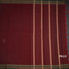 KSSRSSR42417-2-Dharwad-Cotton-Maroon-Plain-Saree-And-Thread-Border-pallu