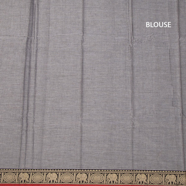 KSSRSSR42419-3-Dharwad-Cotton-Grey-Plain-Saree-And-Thread-Border-blouse
