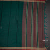 KSSRSSR42422-2-Dharwad-Cotton-Dark-Green-Plain-Saree-And-Thread-Border-02-pallu