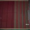 KSSRSSR42423-2-Dharwad-Cotton-Maroon-Plain-Saree-And-Thread-Border-02-pallu