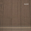 KSSRSSR42426-3-Dharwad-Cotton-Dark-Brown-Plain-Saree-And-Thread-Border-blouse