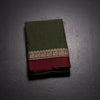 KSSRSSR42431-1-Dharwad-Cotton-Dark-Green-Checked-Saree-And-Thread-Border-fold