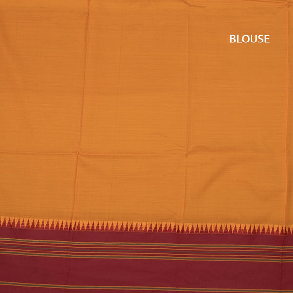KSSRSSR42434-3-Dharwad-Cotton-Mango-Yellow-Plain-Saree-And-Temple-Border-blouse