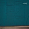 KSSRSSR42437-3-Dharwad-Cotton-Peacock-Blue-Plain-Saree-And-Temple-Border-blouse
