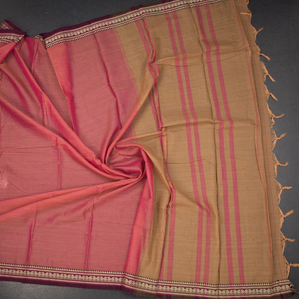 KSSRSSR42442-4-Dharwad-Cotton-Rose-Pink-Plain-Saree-And-Thread-Border-crush