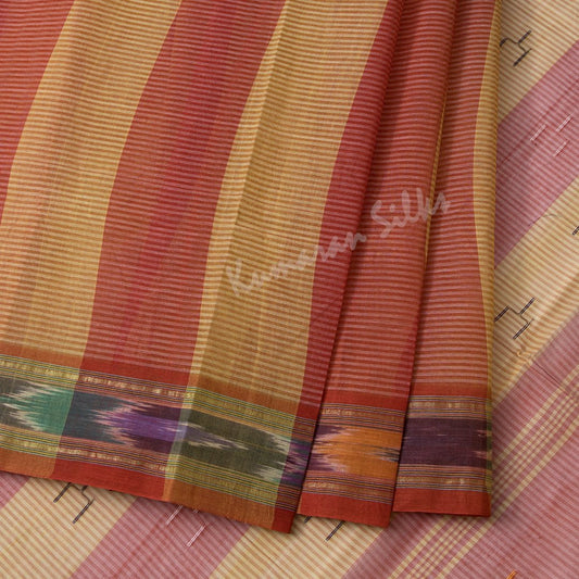 Bengali Cotton Multi Colour Saree Without Blouse 02