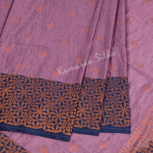 Semi Soft Silk Plum Purple Zari Worked Saree