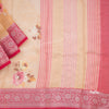 Soft Organza Light Brown Floral Printed Saree - Kumaran Silks
