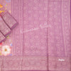 Silk Viscose Purple Floral Printed Saree - Kumaran Silks