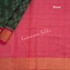 Shot Colour Pochampally Silk Cotton Ikkat Printed Saree 02 - Kumaran Silks