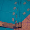 Semi Soft Silk Blue Zari Worked Saree