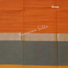 Gadwal Cotton Orange Striped Saree
